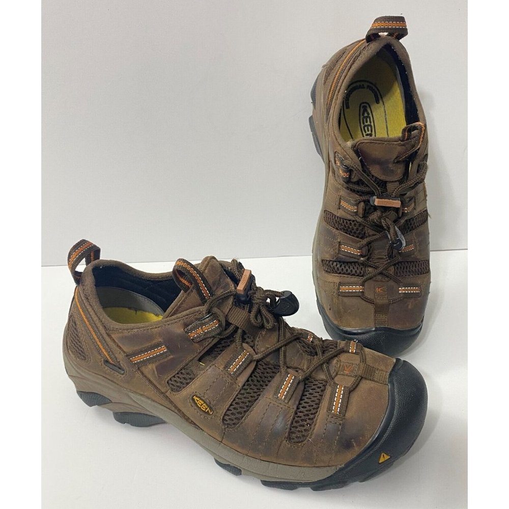 KEEN Steel Toe Utility Hiking ASTM F2413-11 Dark Brown Leather Men's Size 9 EE